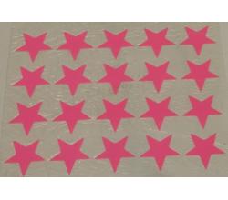 20 Buegelpailletten  Sterne Neon pink